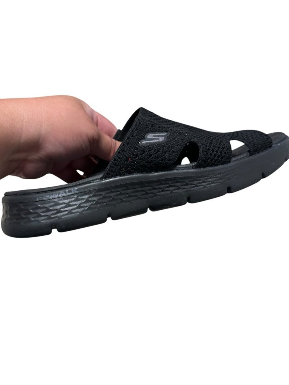 Skechers Womens On-the-go Go Walk Flex Sandal Elation Size 9 Black Lightweight